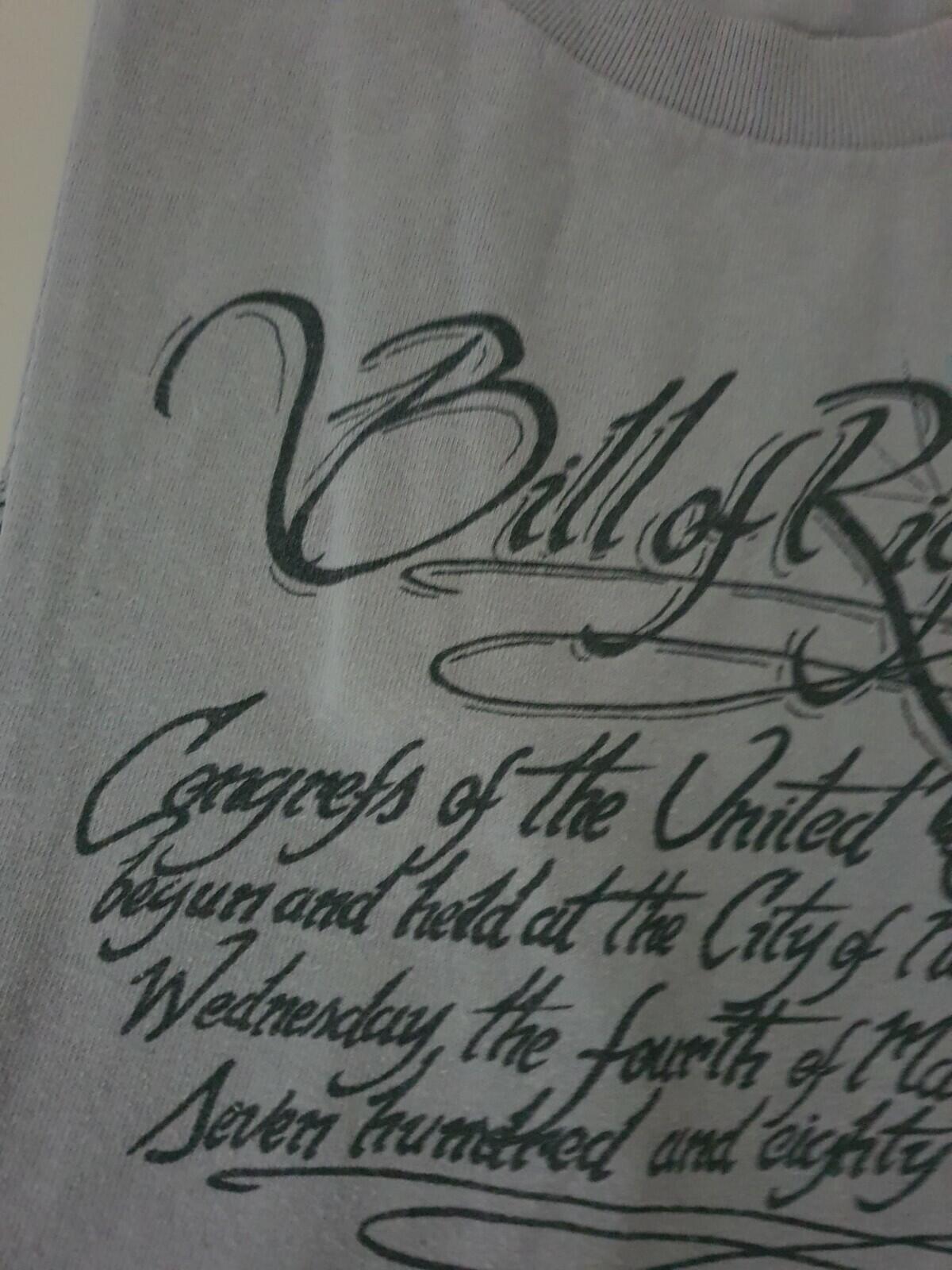 SS03 Supreme Bill of Rights Tee clay medium M t-shirt
