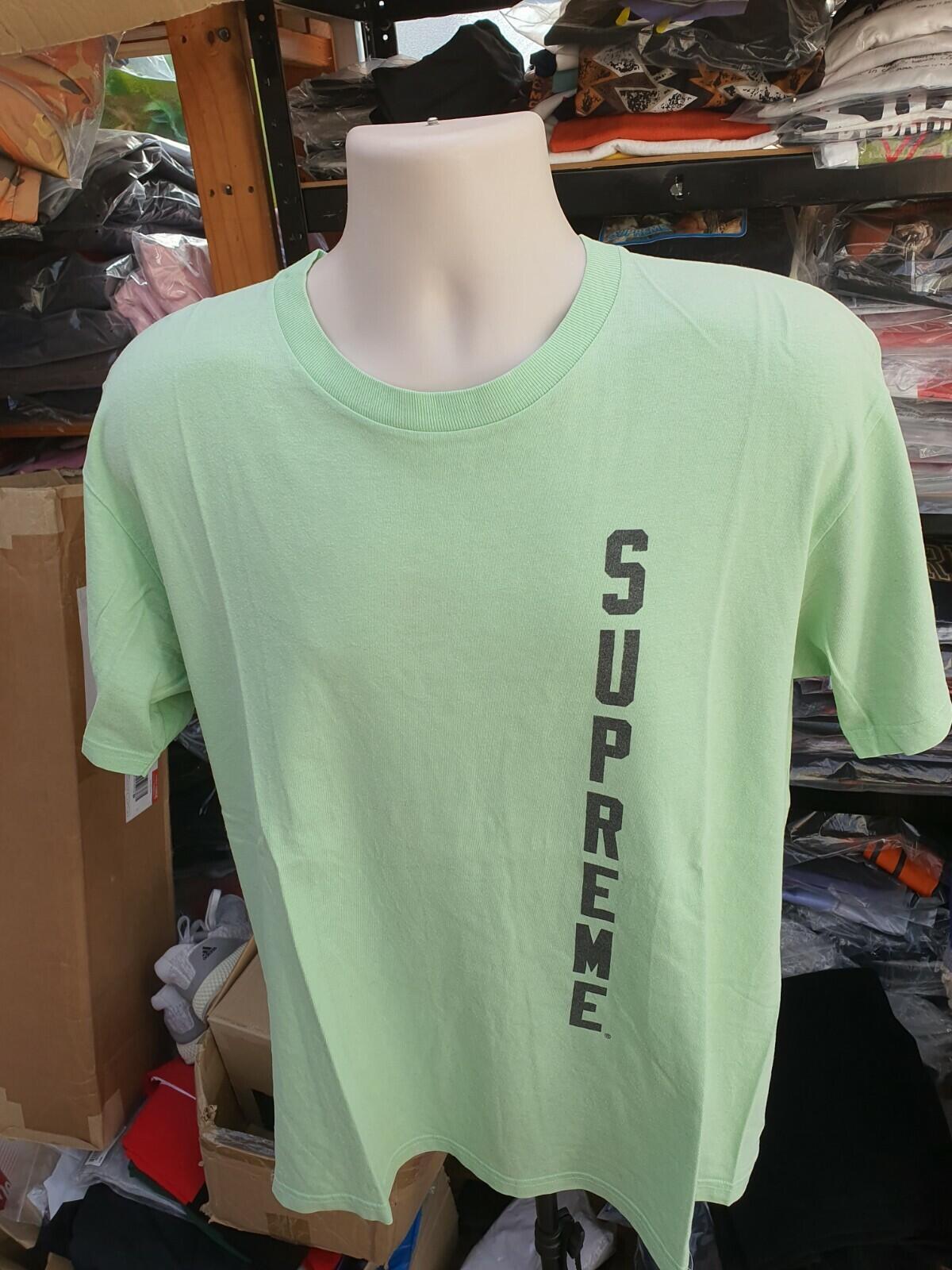 SS15 Supreme x Thrasher Flames Tee Lime Size L