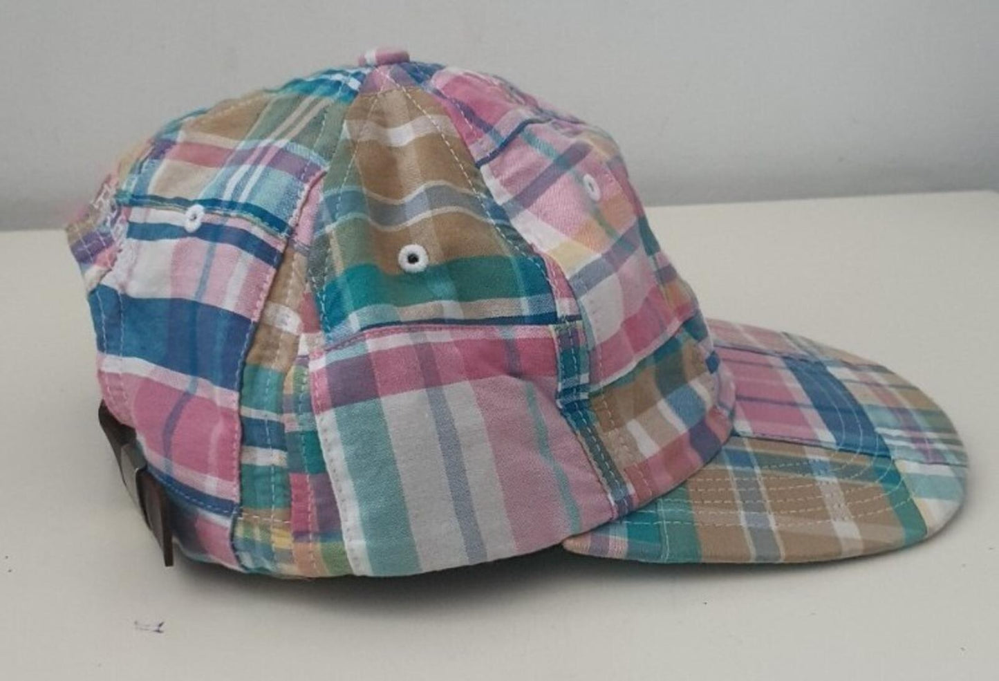 SS19 Supreme Patchwork Madras S Logo 6-Panel cap Multicolour hat