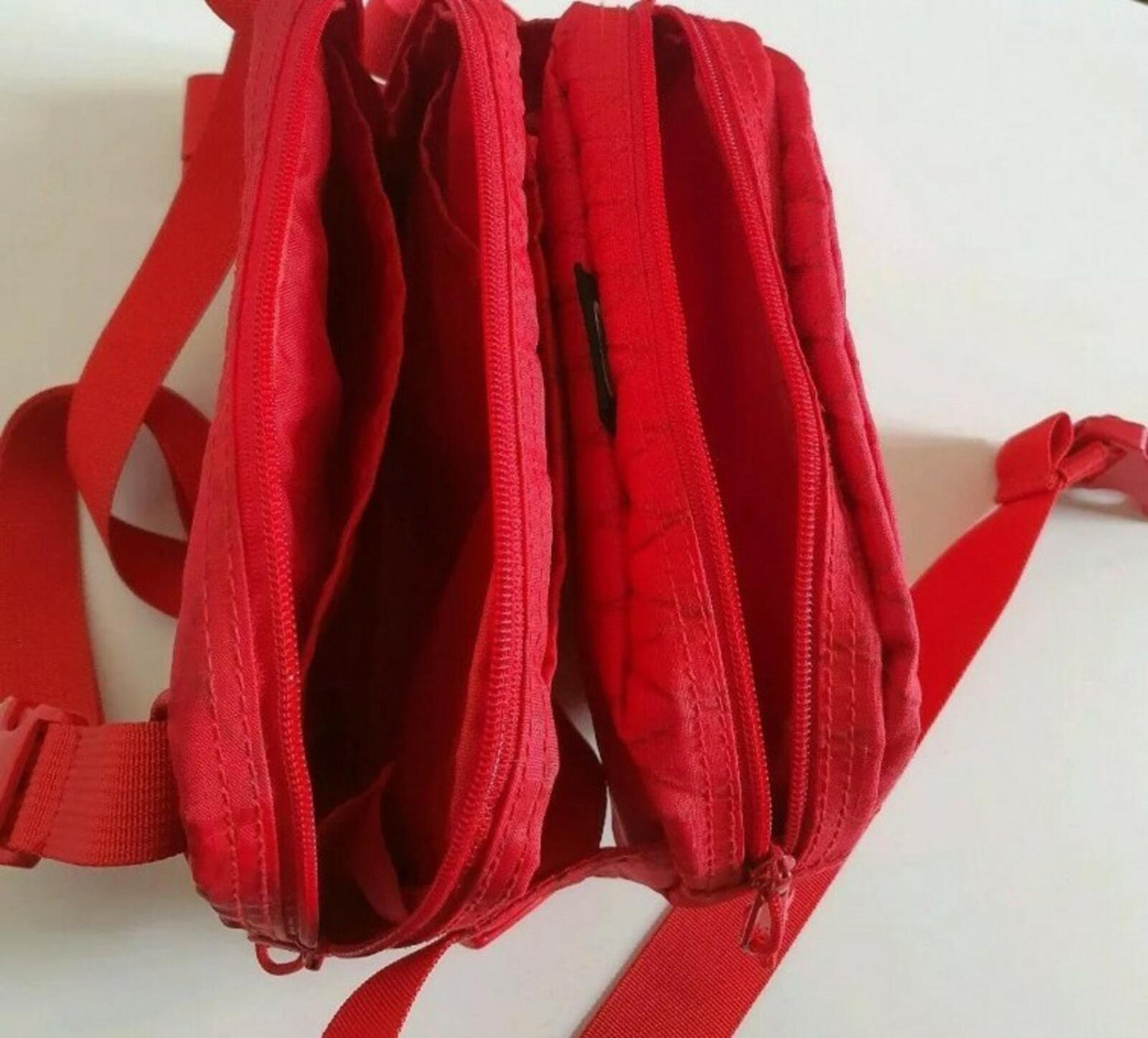 FW18 Supreme red waist and shoulder bags Water and Abrasion resistant