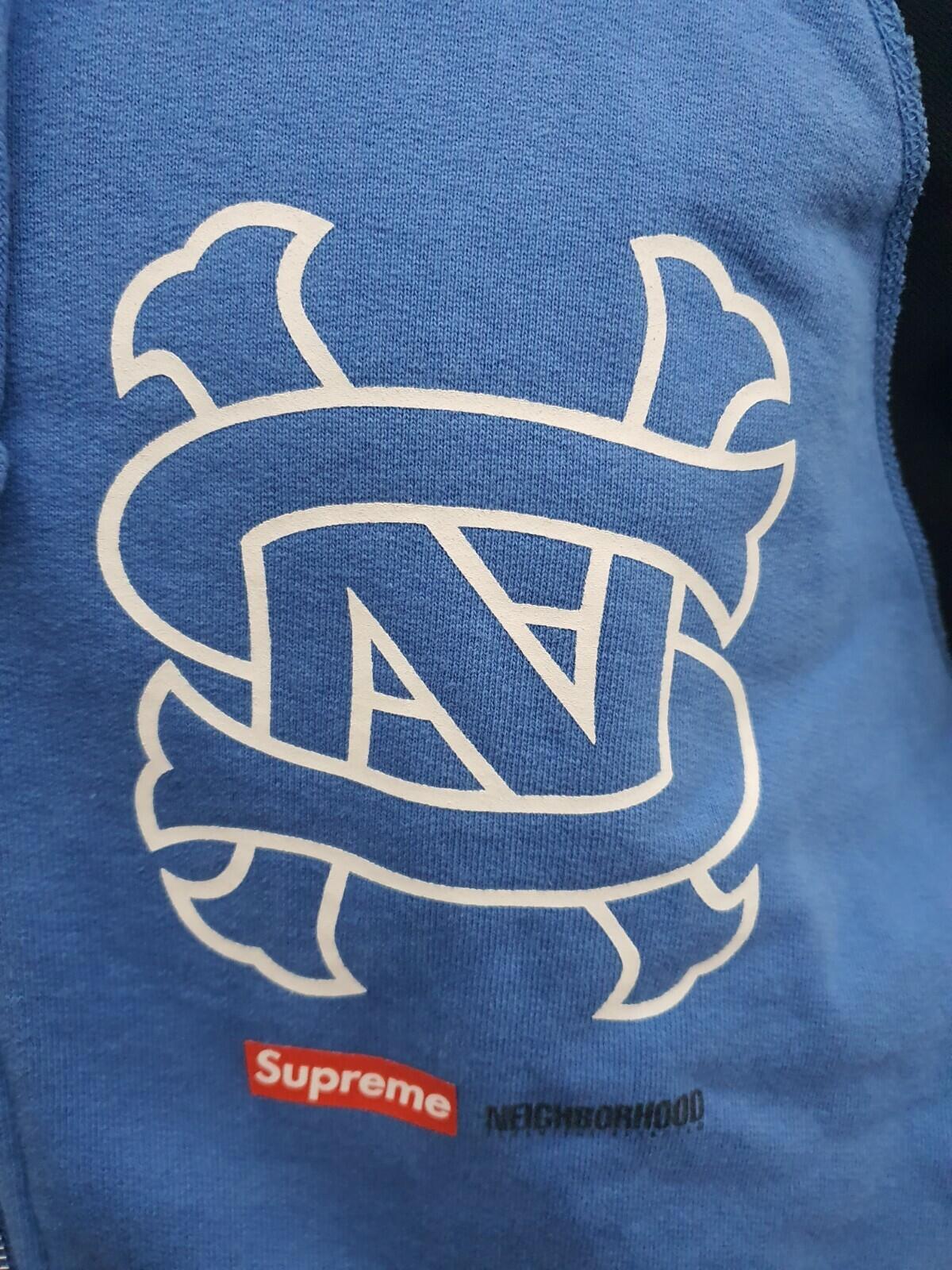 SS09 Supreme Neighborhood Zip Up Hooded Sweatshirt Blue Size XL 4