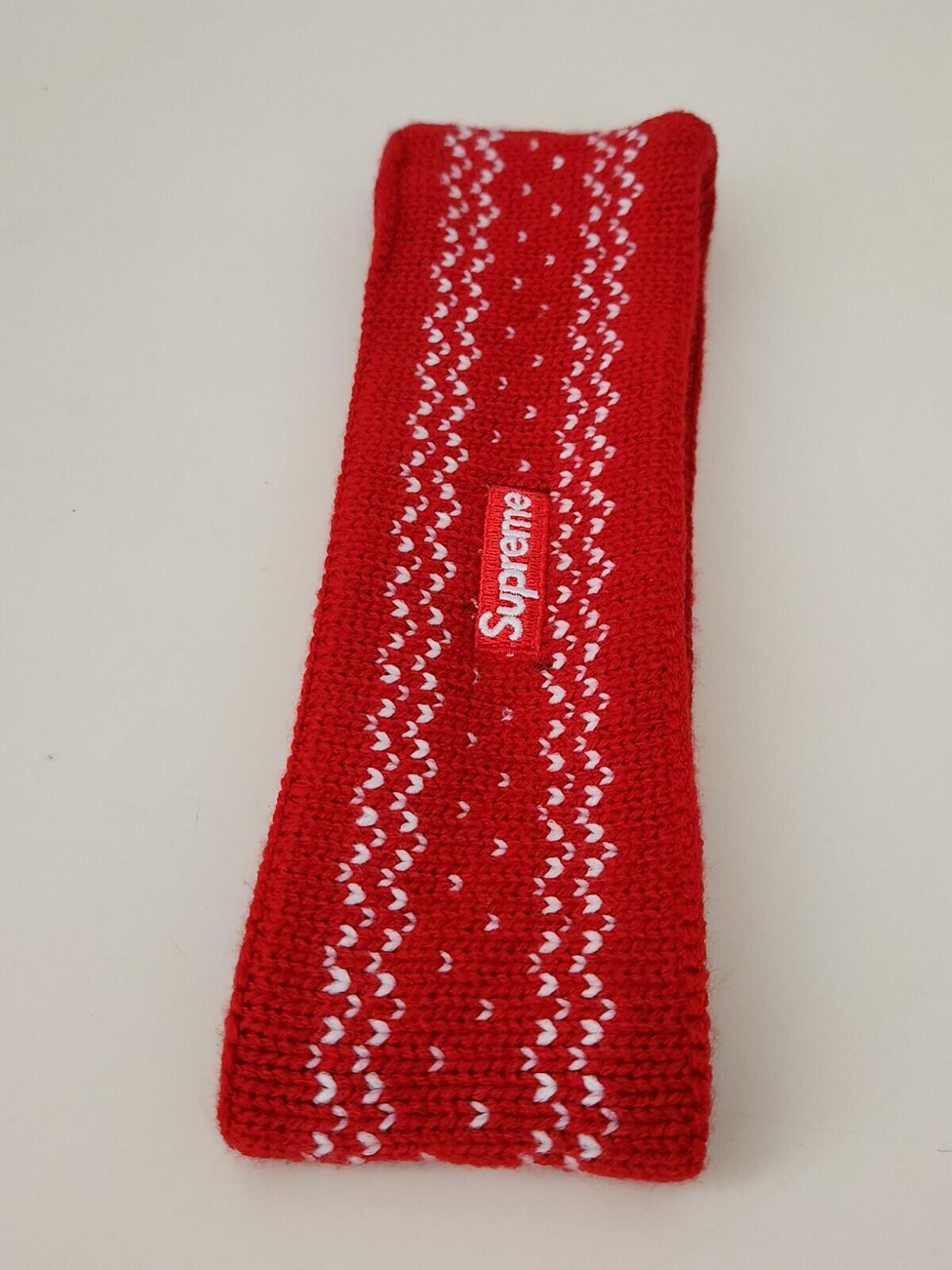 FW17 Supreme New Era Arc Logo Red Headband