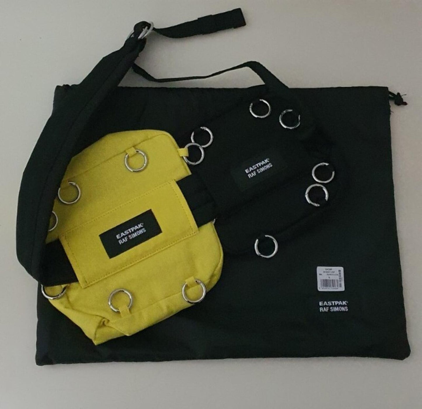 Eastpak x Raf Simons Utility Gürteltasche UVP £135 2 Beutel weißer Stern Schulter