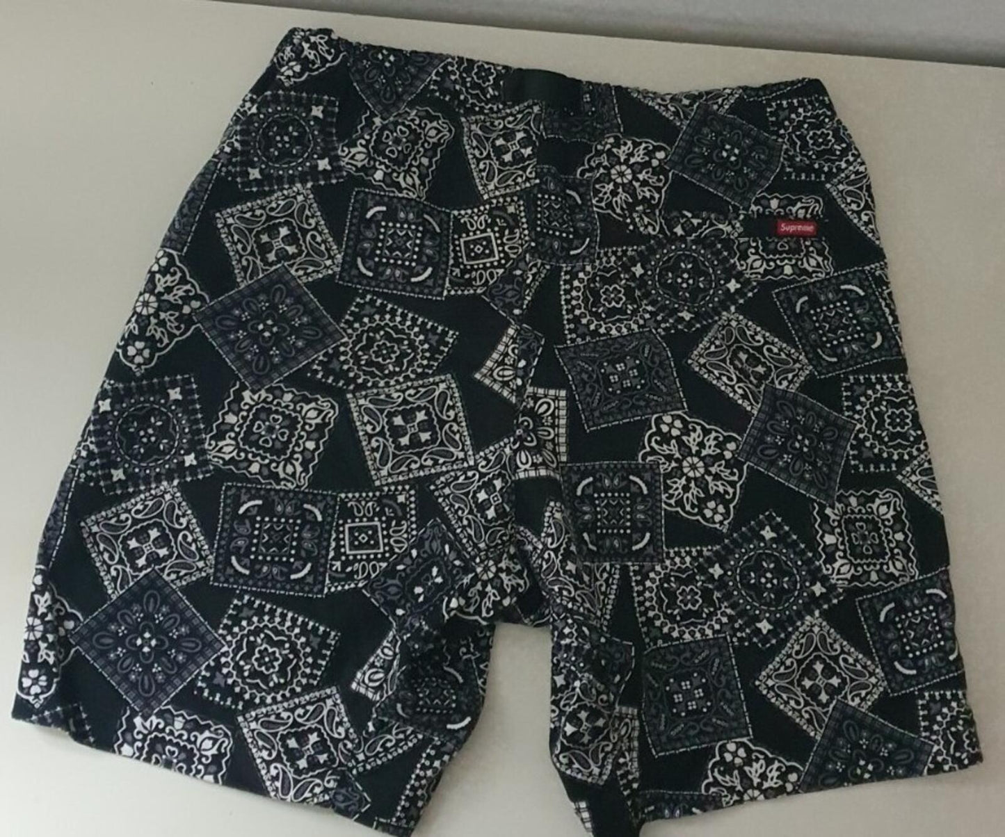 SS15 Supreme Bandana Belted short size S small shorts black