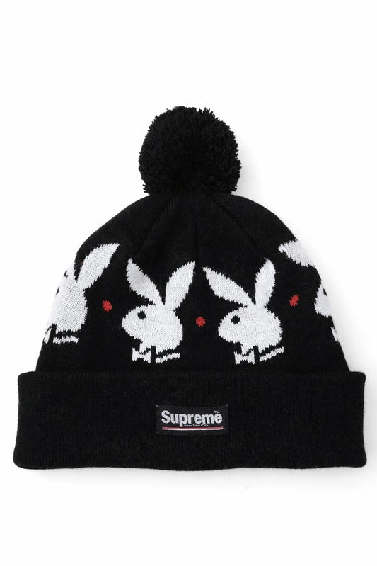 FW17 Supreme x Playboy Beanie Schwarz