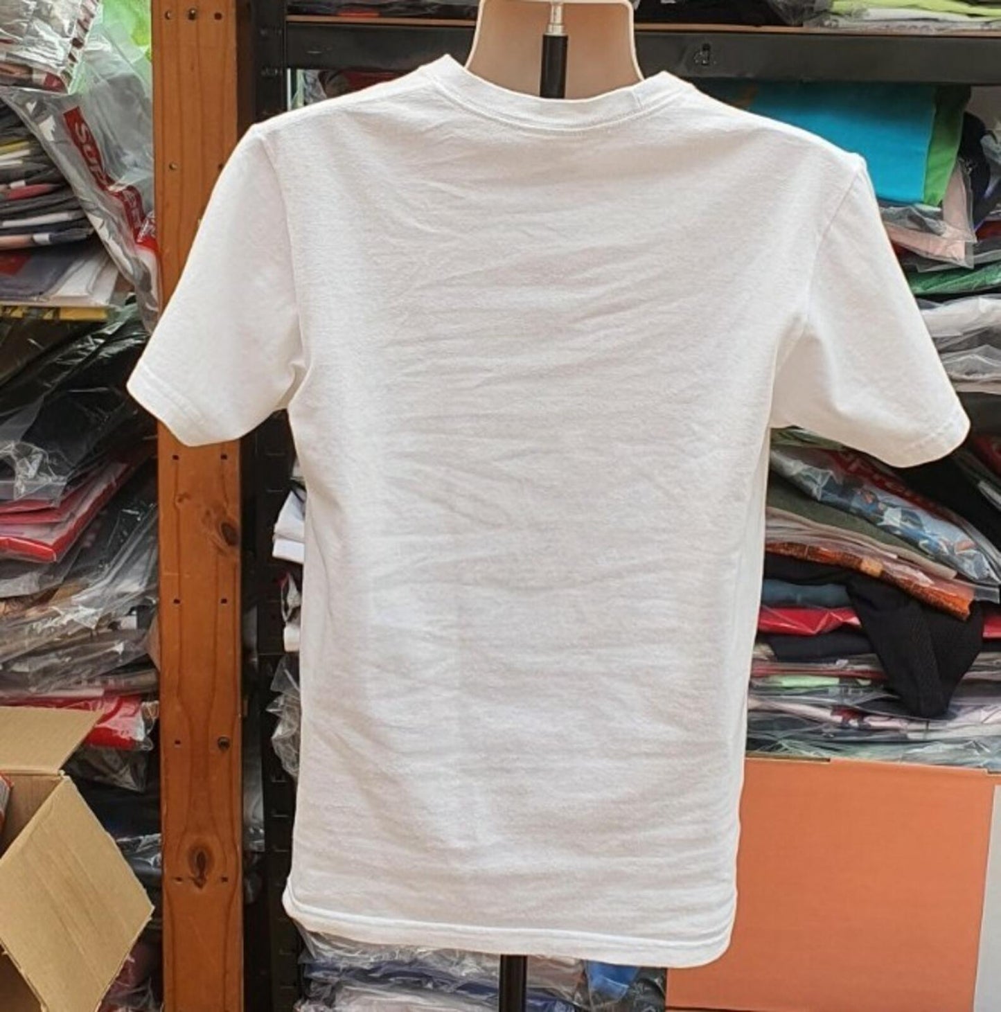 SS17 Supreme CDG Commes Des Garçons Shirt Box logo tee white T-shirt M medium
