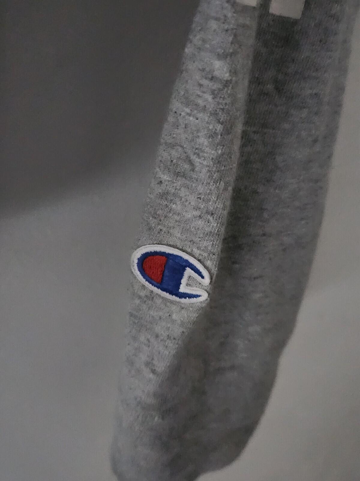 SS17 Supreme x Champion Grey L/S tee size M medium long sleeve T-shirt