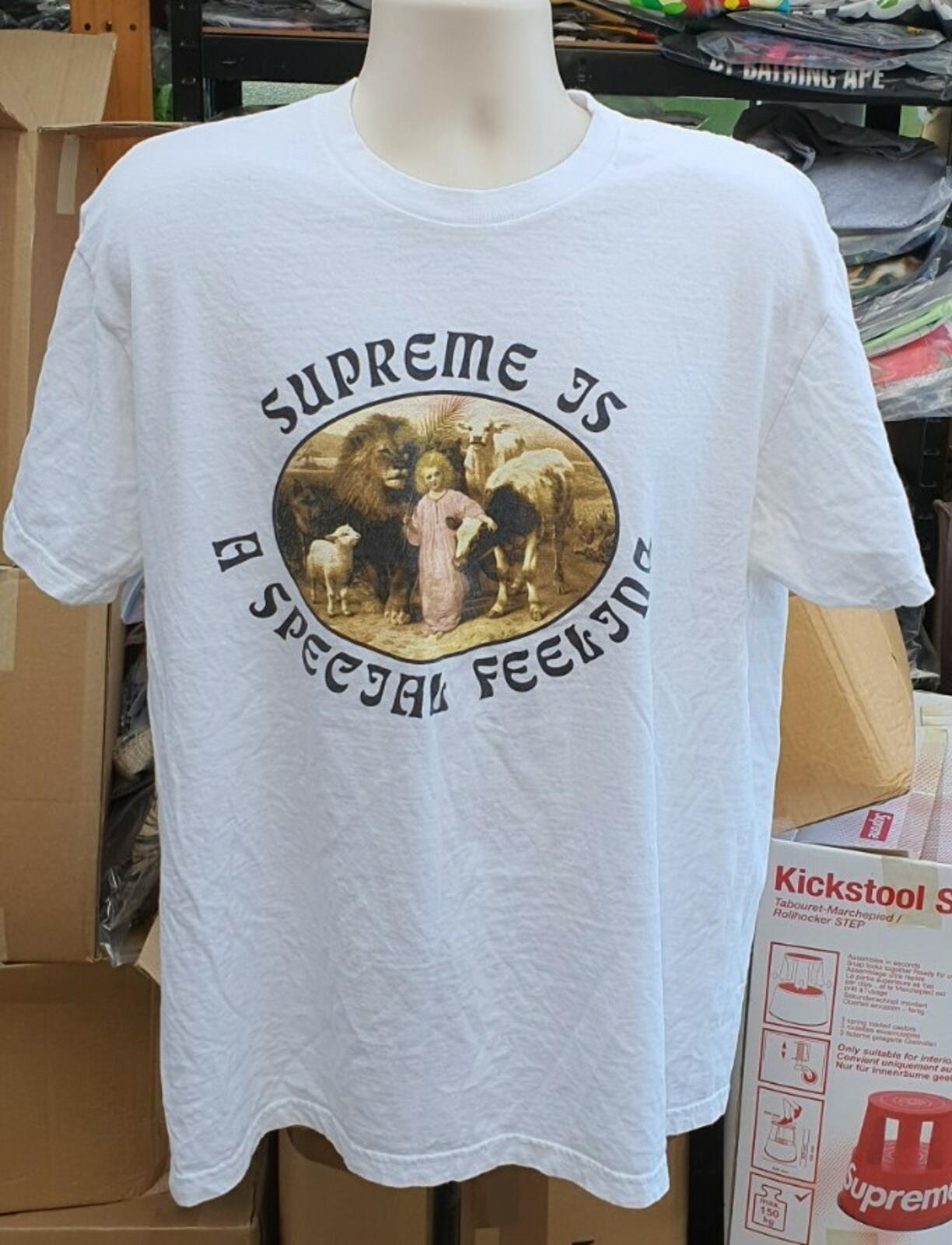 FW16 Supreme Is Special Feeling tee white T-shirt size XL