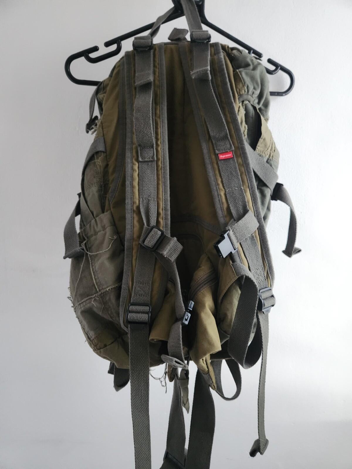 Mochila Supreme x JUNYA WATANABE CDG MAN Patchwork Oliva Otoño/Invierno 2021