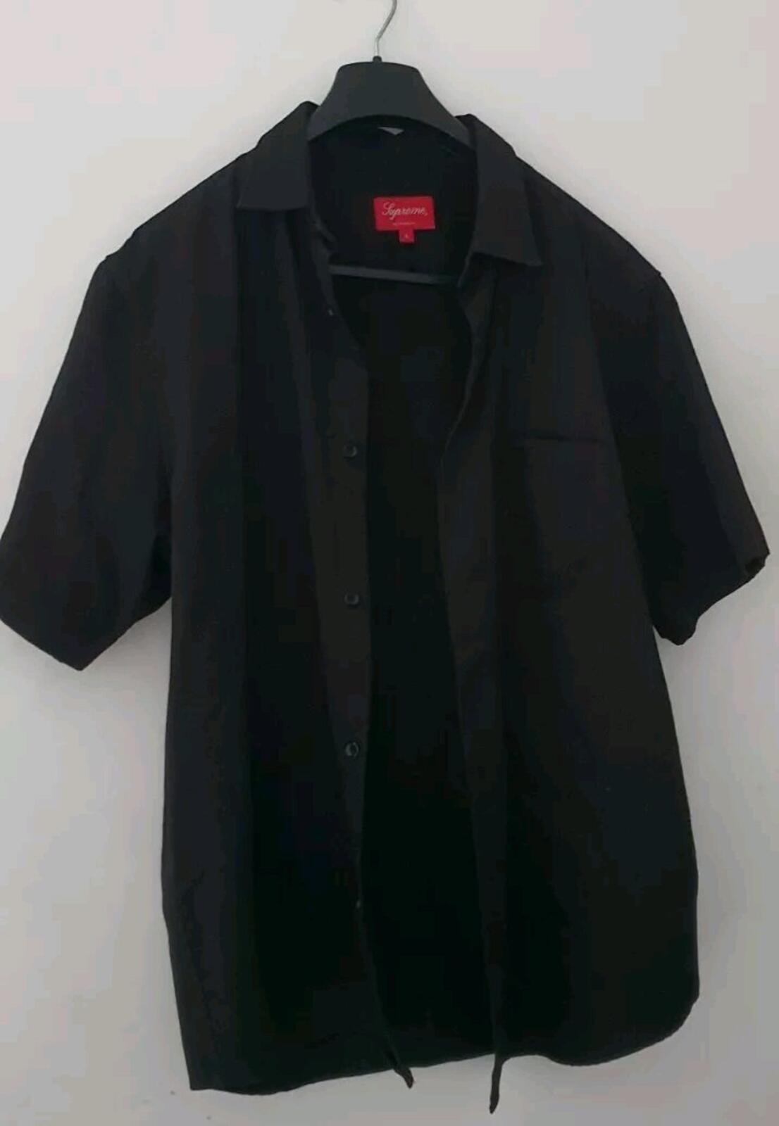 SS23 Supreme Croc Patch S/S Work Shirt Black Size L