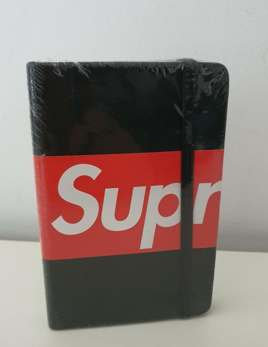 SS10 Supreme cuaderno negro agenda diario libreta A6 Vintage raro nuevo Accesorio