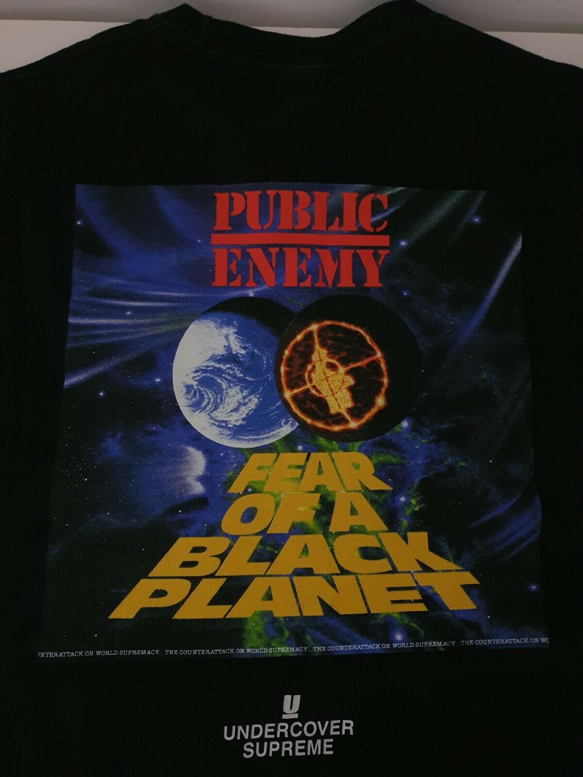 SS18 Supreme x Undercover x Public Enemy Counterattack black L/S Tee Size M