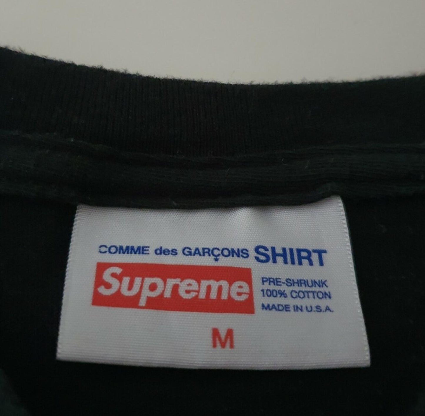 SS12 Supreme x Comme Des Garcons CDG Box Logo Polka Dot Tee black medium Vintage