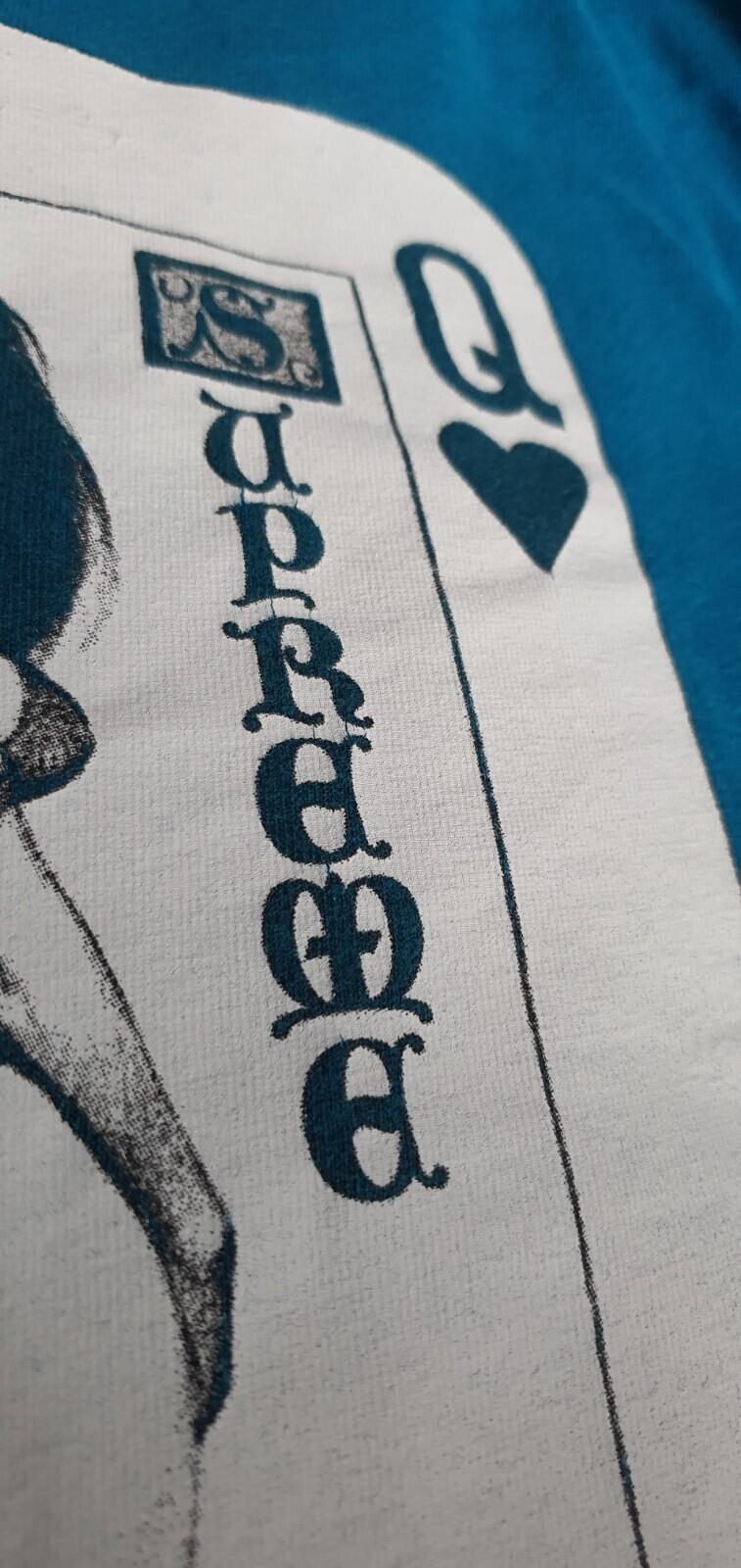 SS17 Supreme Vampirella Card tee M medium deep blue t-shirt