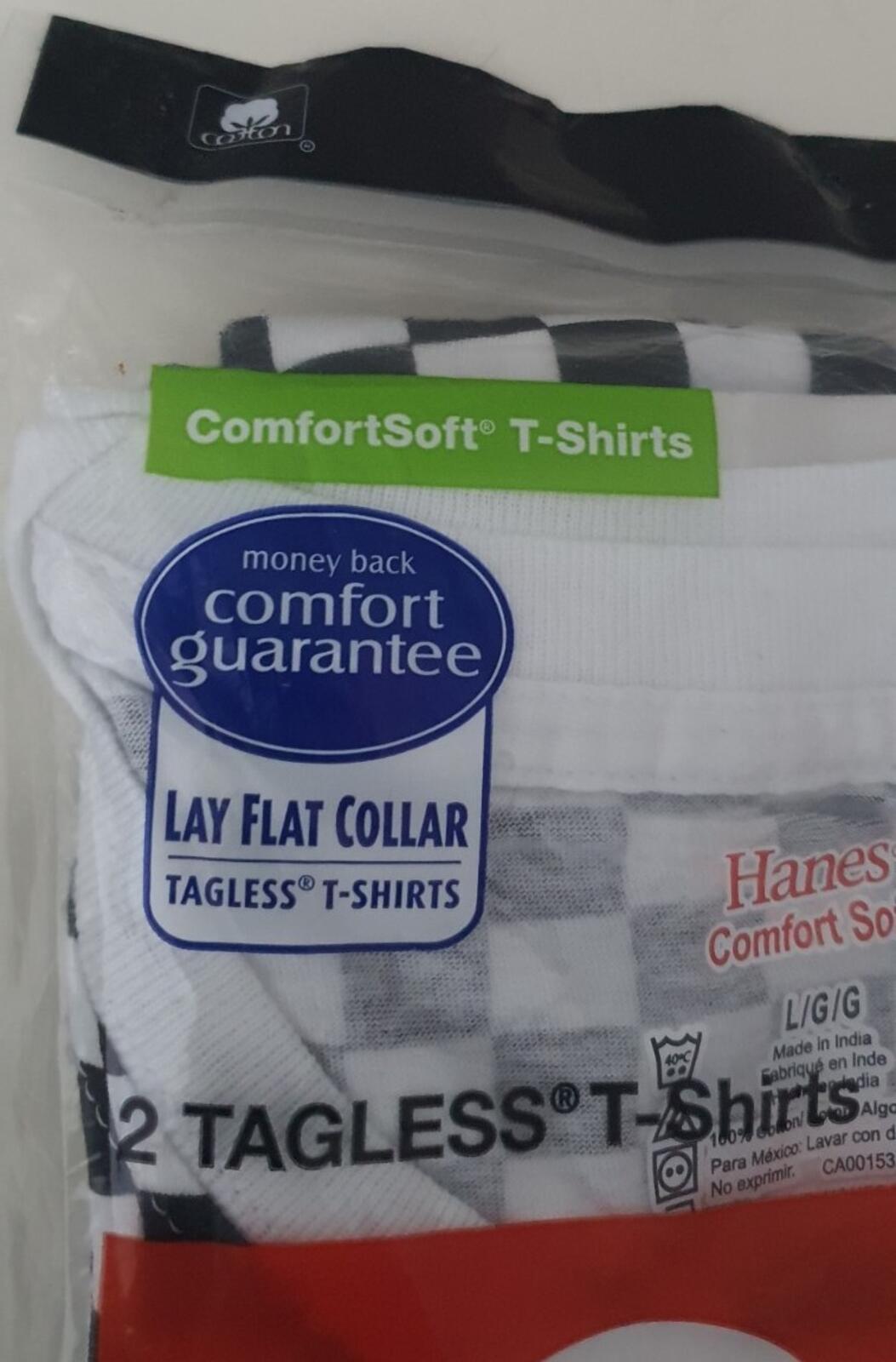 SS18 Supreme Hanes Checker Tagless Tees (2 pack) size L large New And Unopened