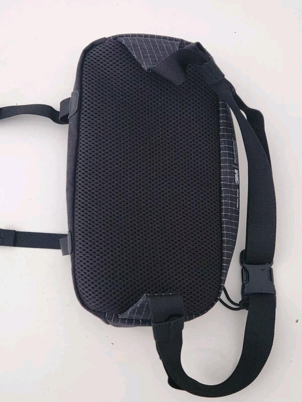 SS24 Supreme waist bag Water resistant Reflective Black Shoulder 3L