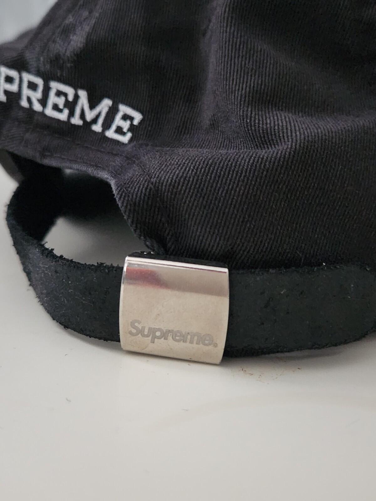 FW19 Supreme Chino Twill Gel S Logo 6-panel Green Hat Cap