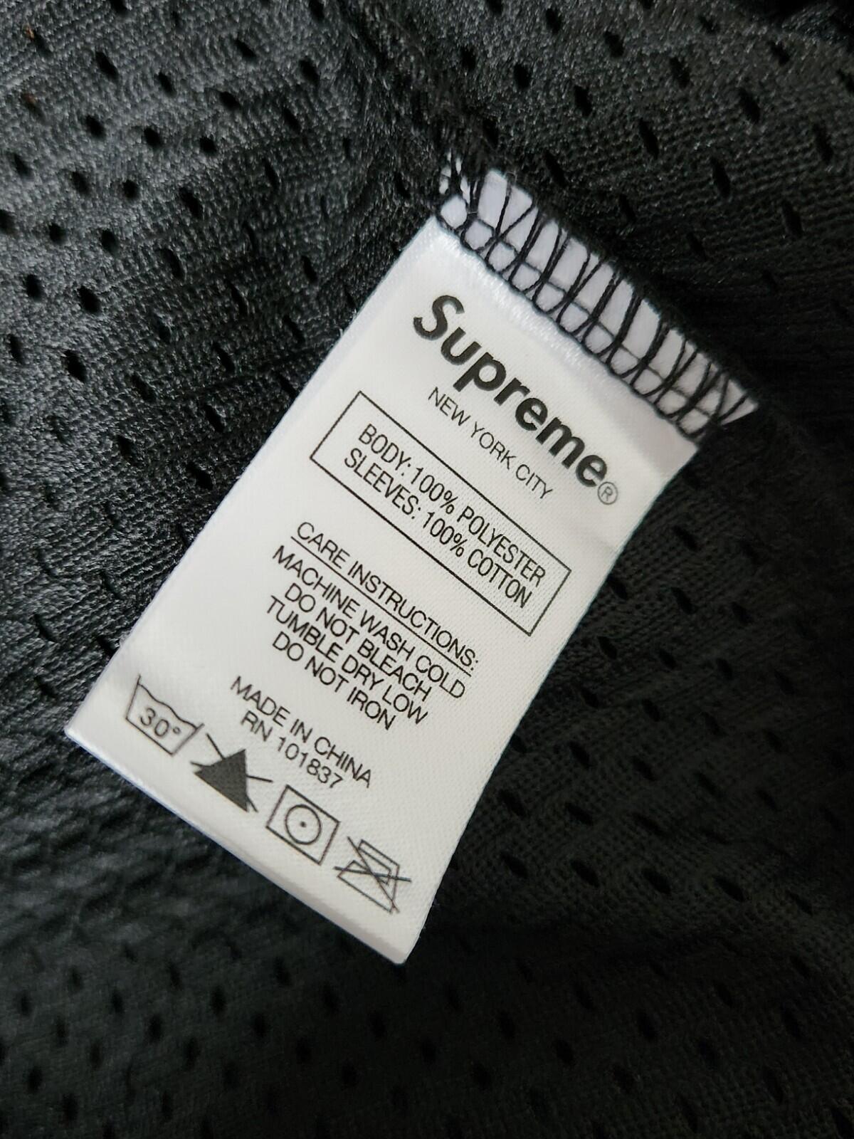 SS20 Supreme Hooded L/S Baseball Jersey size L Large black Top