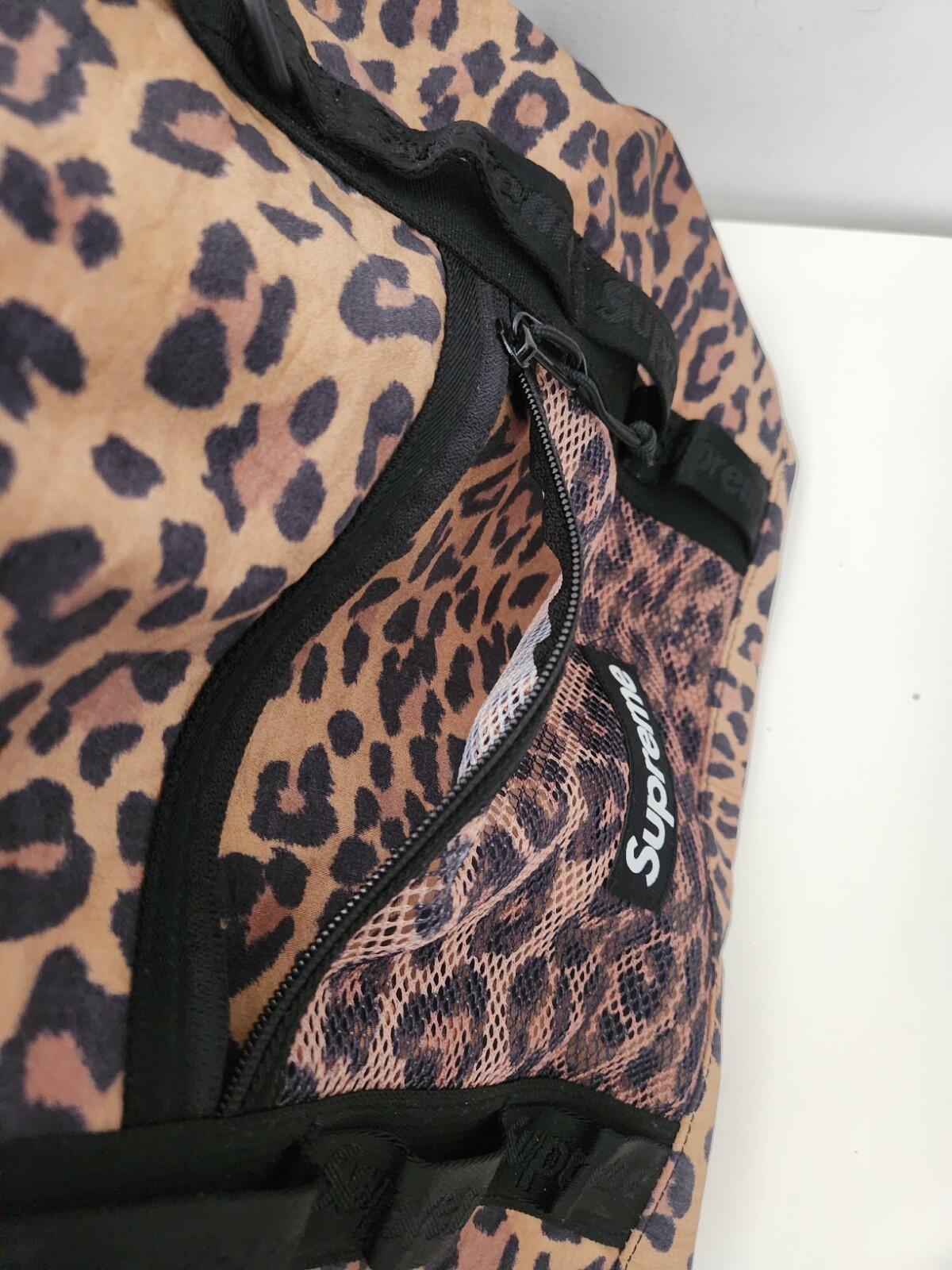 FW20 Supreme Leopard Tote Bag Water Resistant Cordura Fabric Animal Print