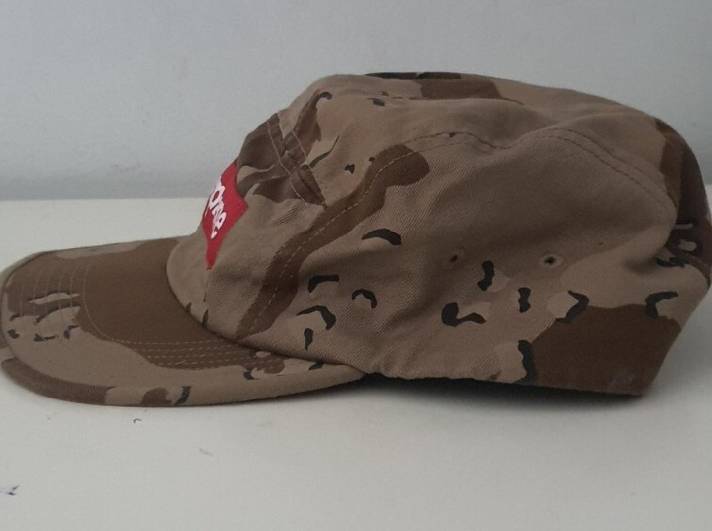 FW17 Supreme Washed Chino Twill Camp Cap Desert Camo