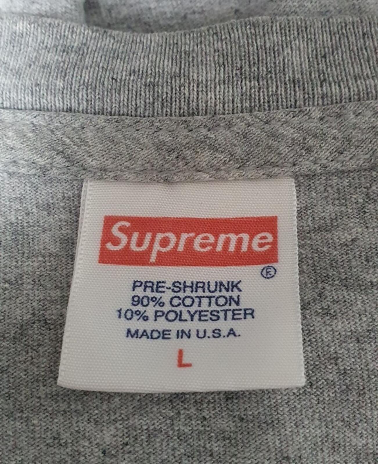 FW14 Supreme KRS-One All Means Tee Heather Grey Size L