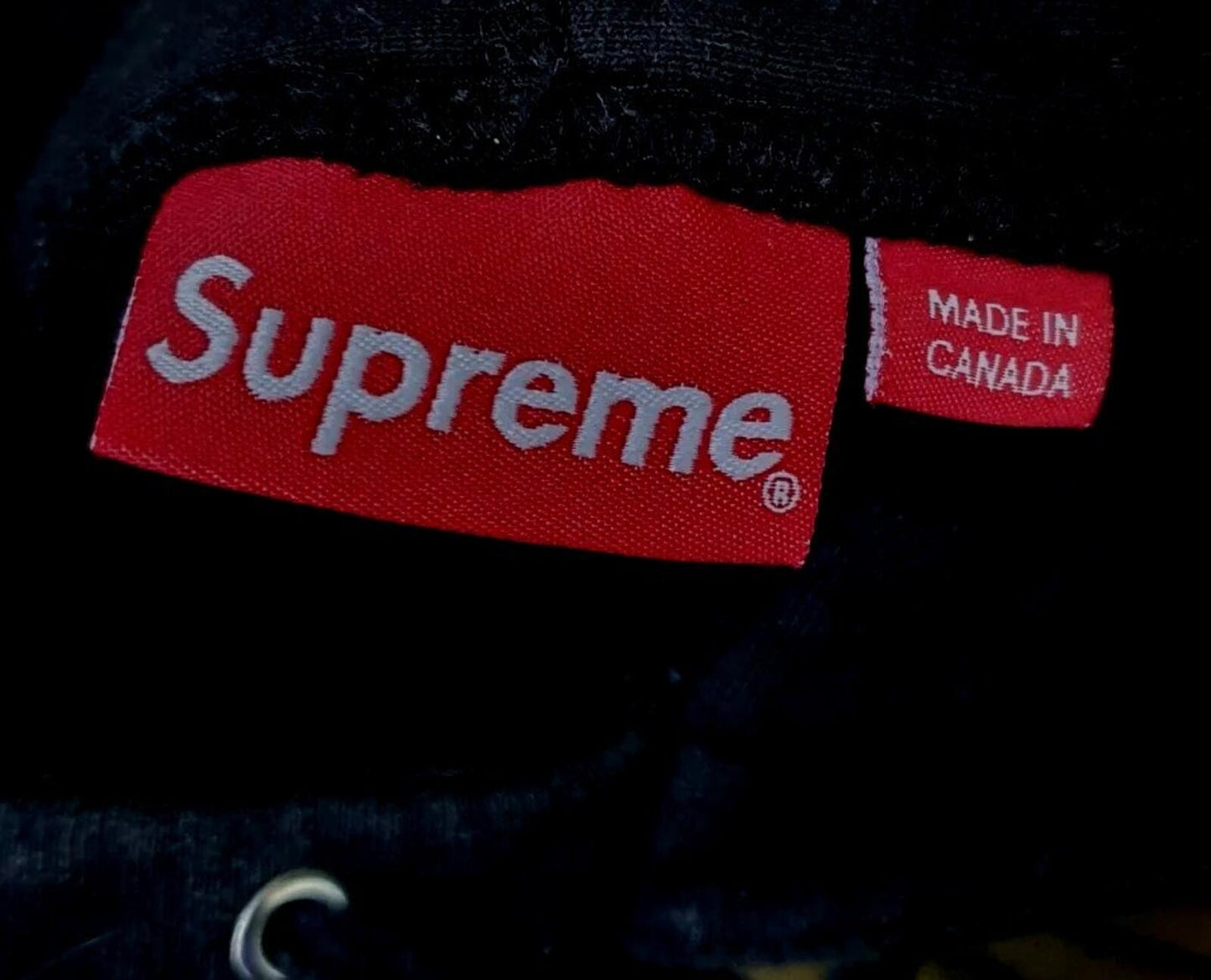 FW16 Supreme Metallic Arc hooded sweatshirt XL hoodie Black
