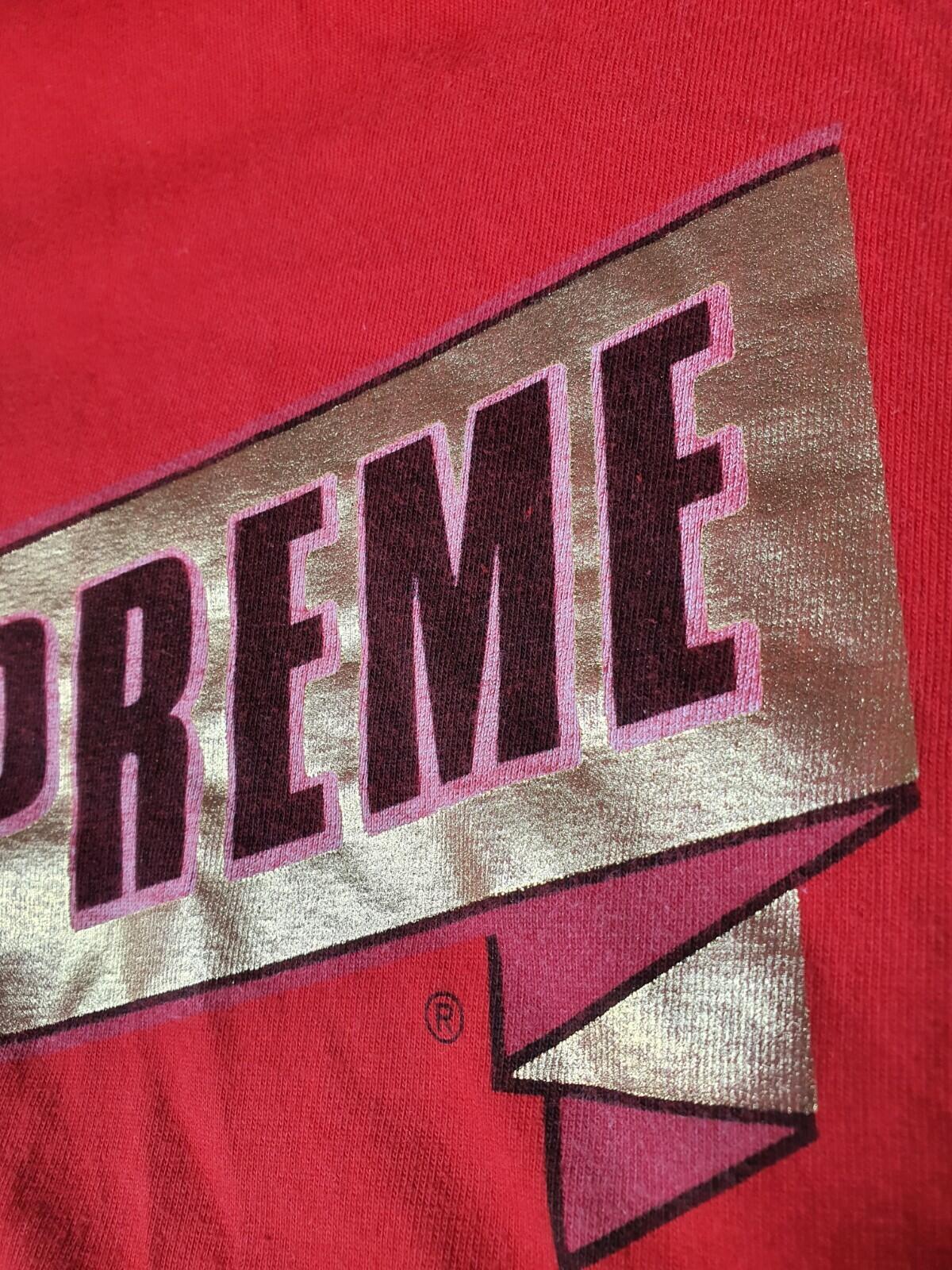 SS13 Supreme Emblem tee size L large lime T-shirt Rare 2013 Vintage