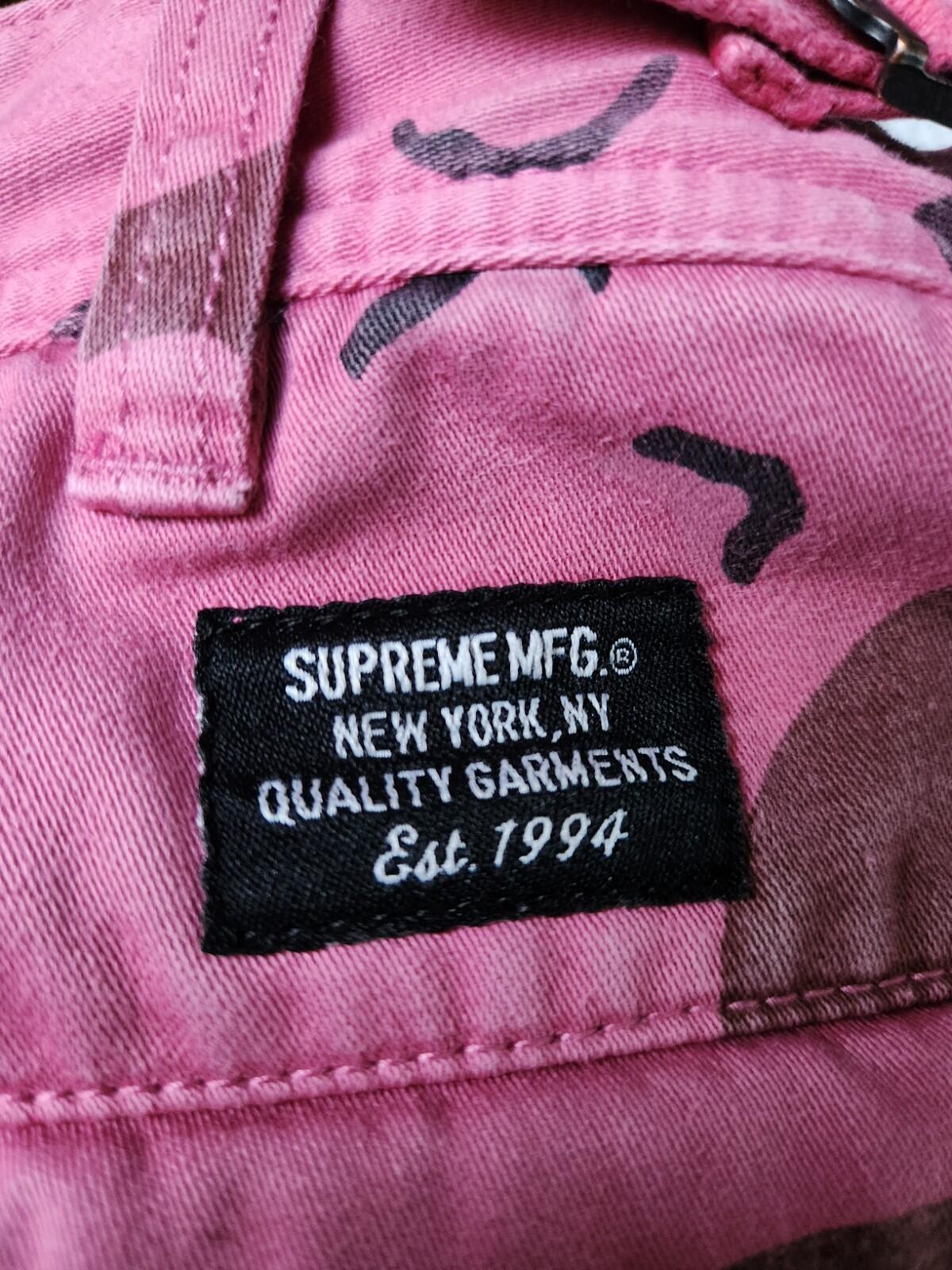 SS21 Supreme overdyed Camo Cargo Short Pink Size 32 Large