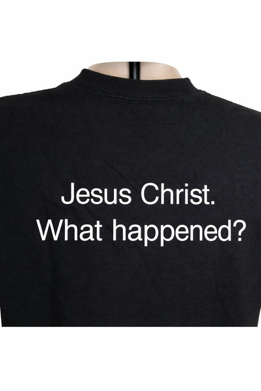 SS15 Supreme KIDS Hand Tee Navy Size L  Jesus Christ