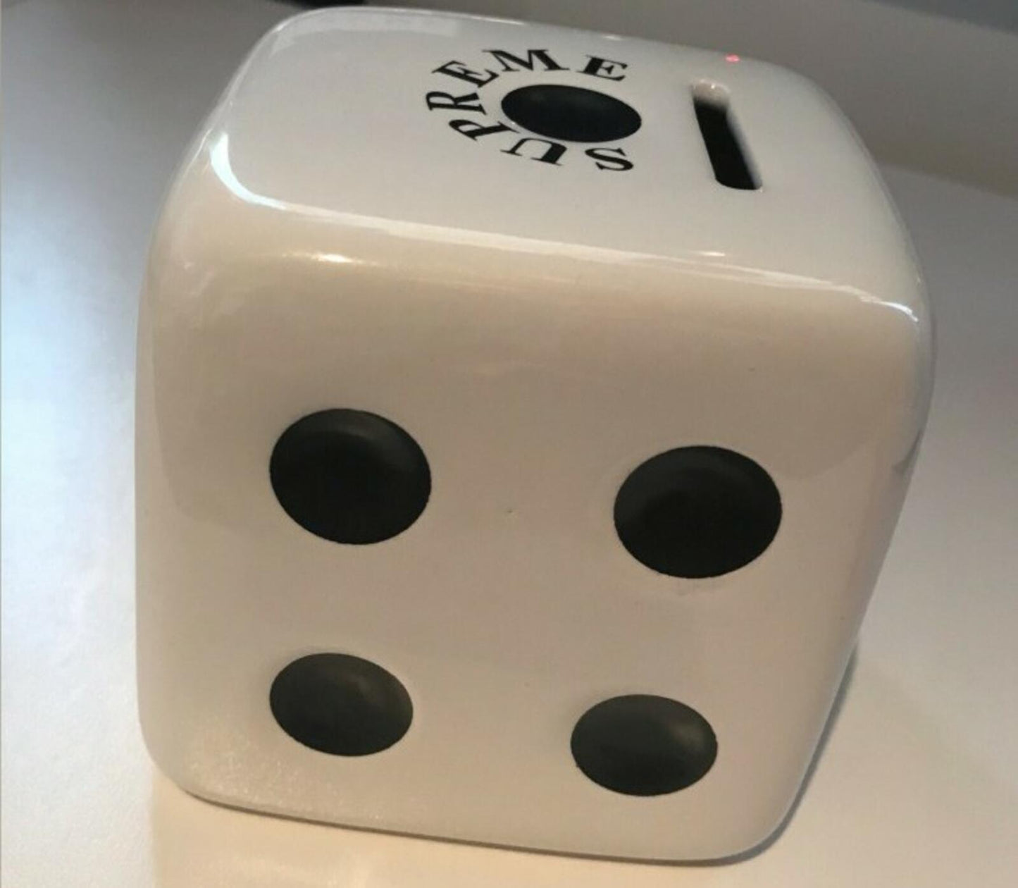 SS11 Supreme Ceramic Piggy Bank Dice White Very Rare Accessory 2011 Vintage