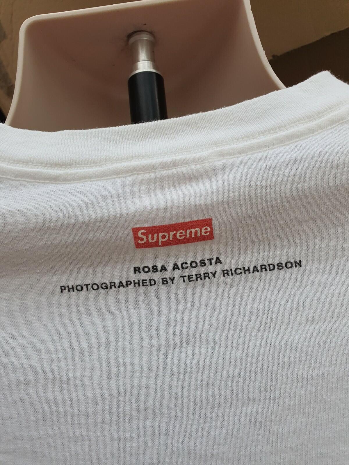 FW09 Supreme x Rosa Acosta Tee M medium white T-shirt Terry Richardson Very Rare