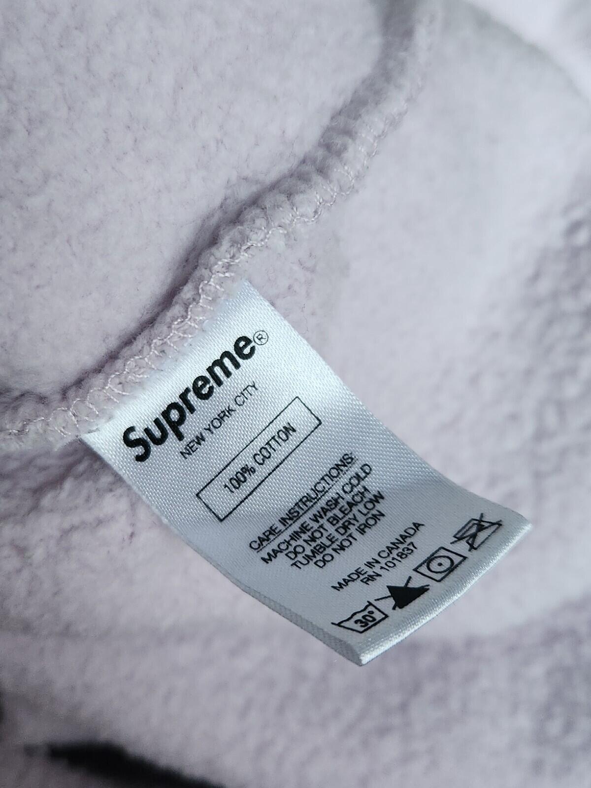 SS18 Supreme Illegal Business Controls America Hooded Sweatshirt Light Purple L