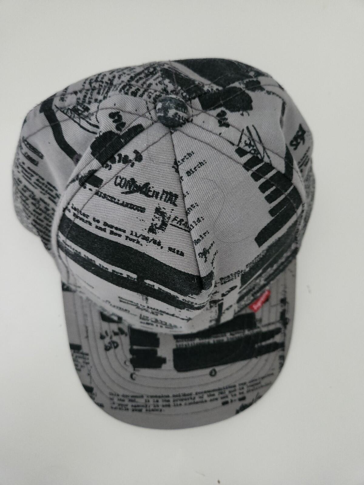 2004 Supreme FBI Malcolm X 5-Panel Sehr Seltene Hut Vintage Grail Graue Kappe
