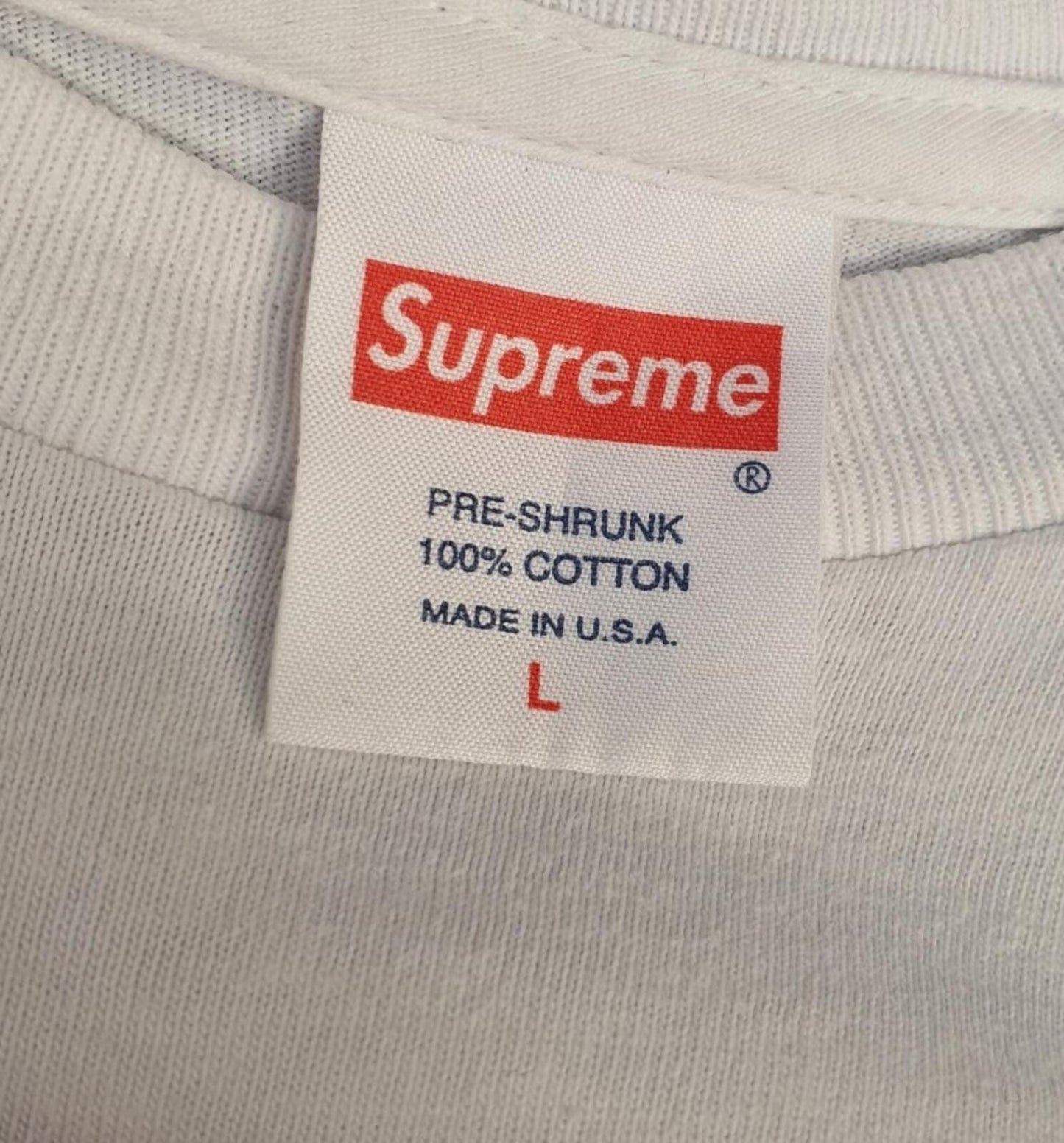 FW15 Supreme Banana Tee Blanca Talla L