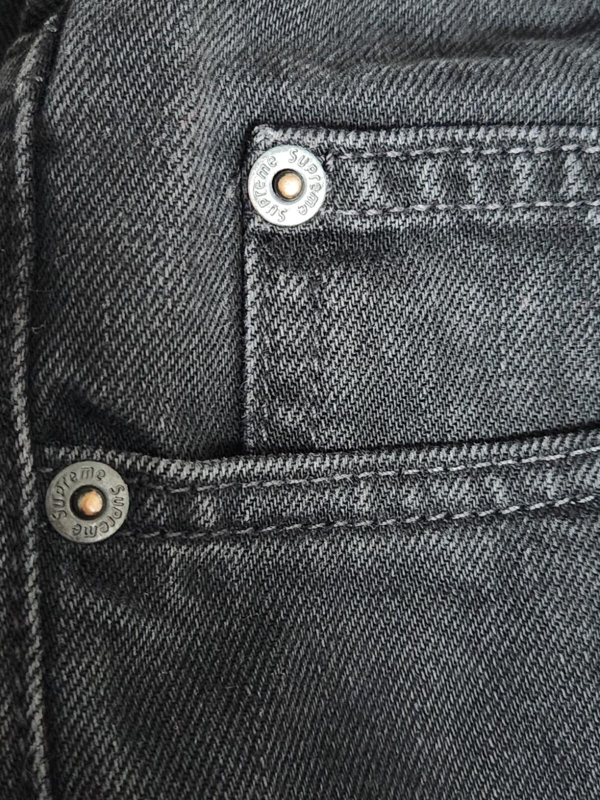 SS07 Supreme Slim Jeans size 36 made in U.S.A Black Trousers 2007 Vintage Rare