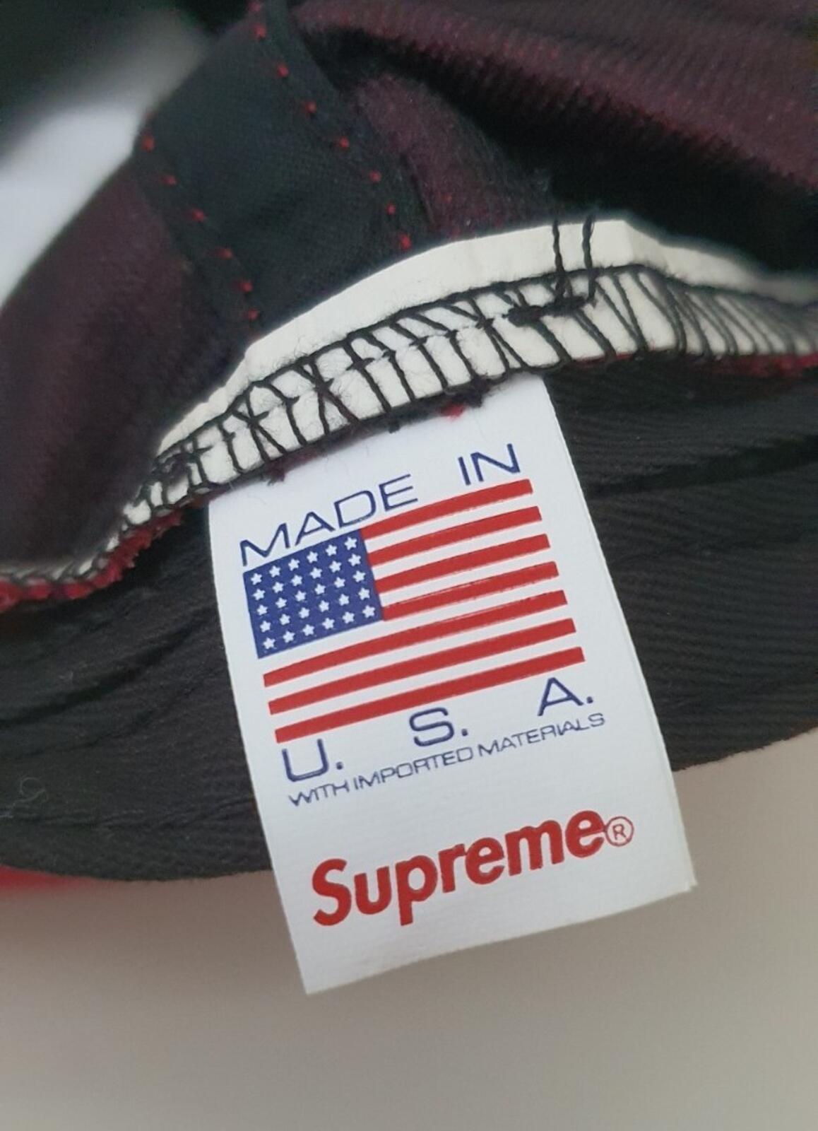 Gorra SS22 Supreme Raffia S Logo 6 Paneles Roja