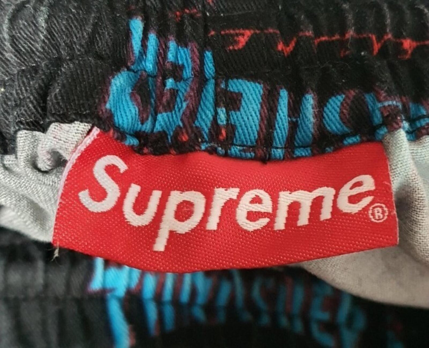 SS15 Supreme x Thrasher short size S small black Flame shorts Rare