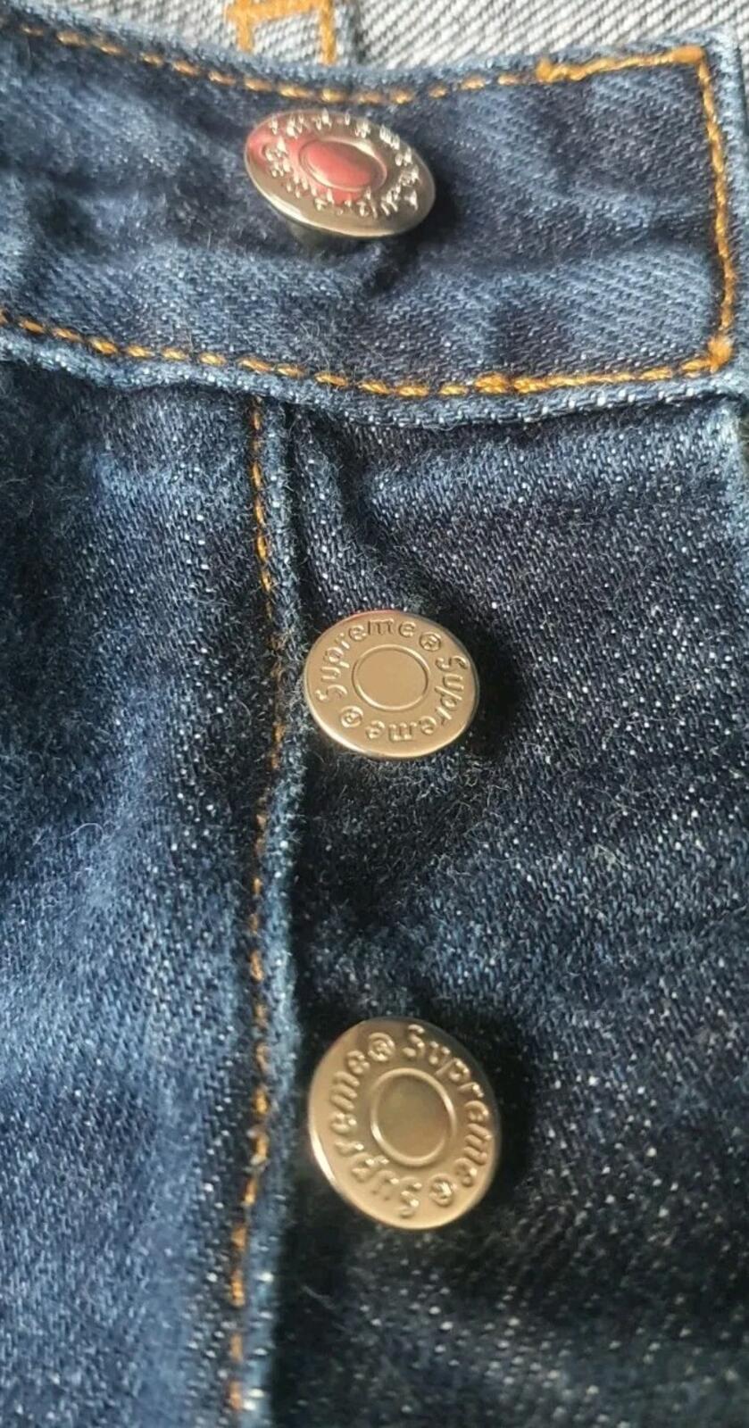 Supreme Denim Slim Jeans Blue Size 34 W34 L30 ALTERED