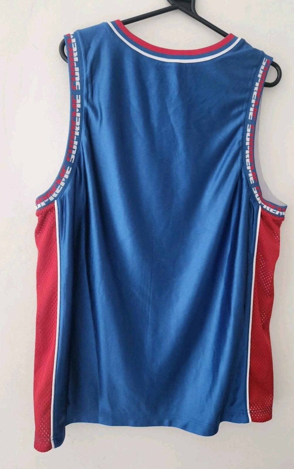SS22 Supreme Reversible Basketball Jersey Size L Large Royal sleeveless tank top