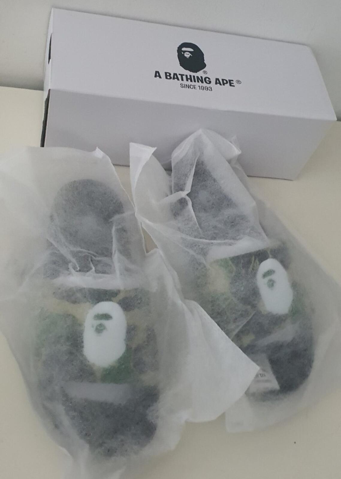 A BATHING APE APC Camo Slide Sandal slides UK 9.5 US 10 BAPE length 28 CM