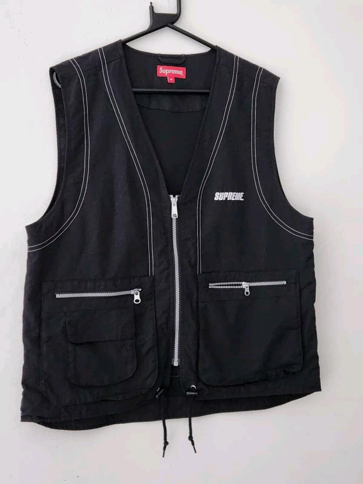 SS19 Supreme Nylon Cargo Vest Size M Black