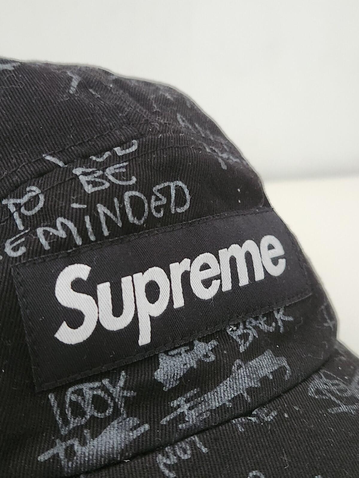 SS23 Supreme Gonz Poems Camp Cap Schwarz Mark Gonzales