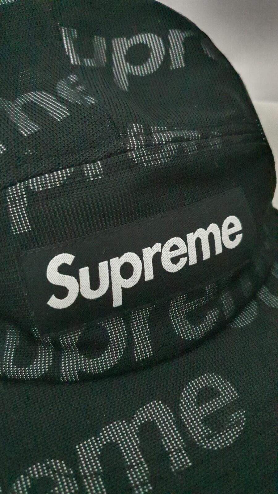 SS19 Supreme Lenticular Logo camp cap black nylon hat box logo
