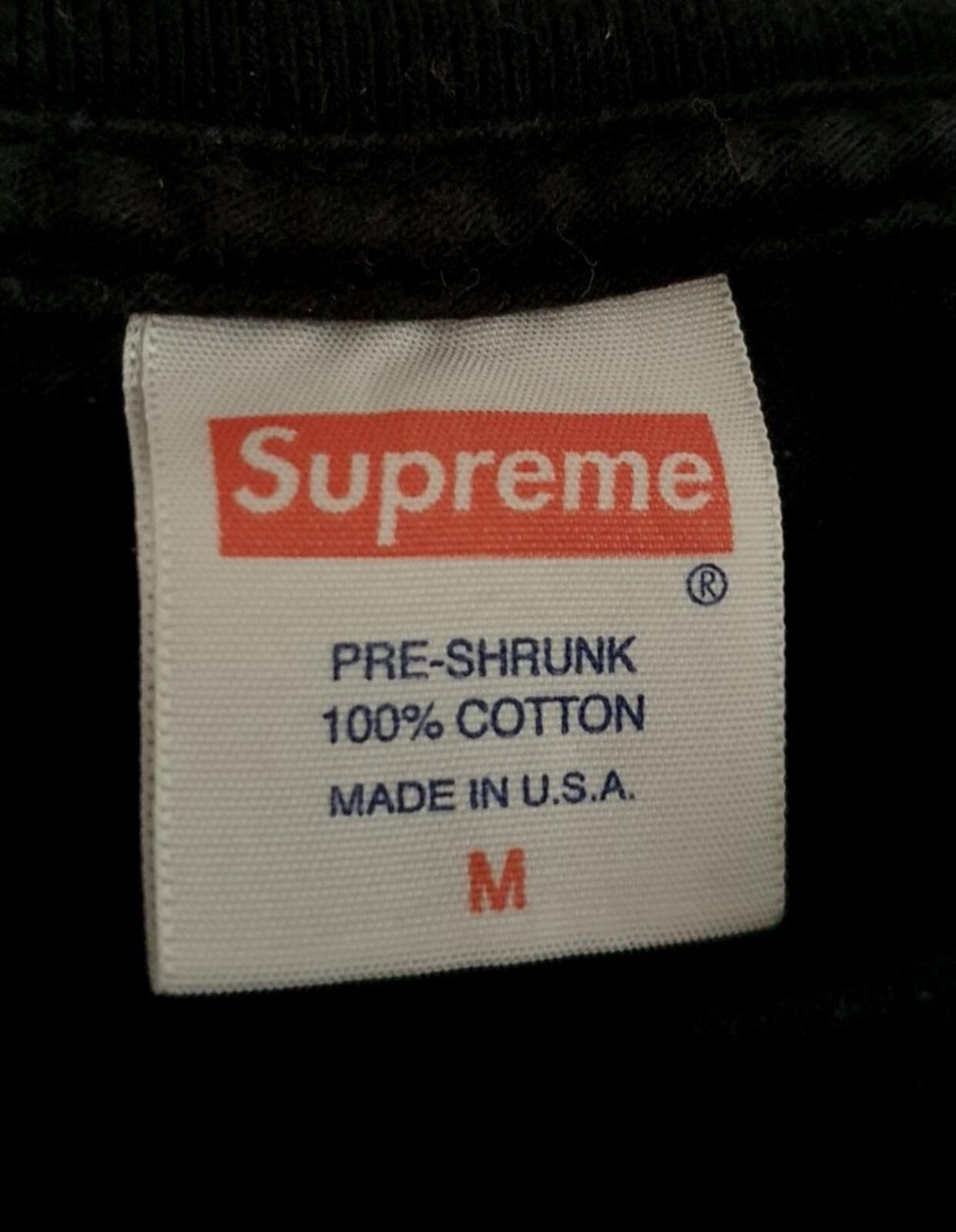 FW14 SUPREME Most Wanted Tee black t-shirt size L large Vintage 2014 Rare