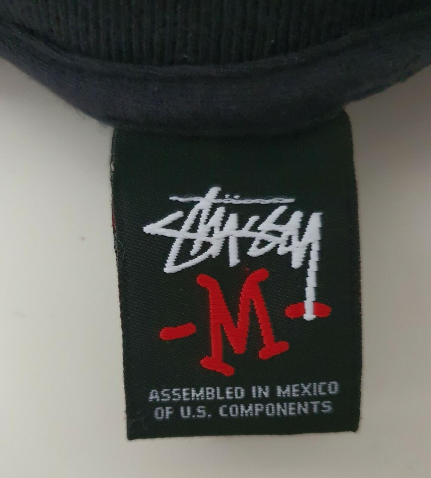STUSSY Skull black Tee size M medium T-shirt Rare