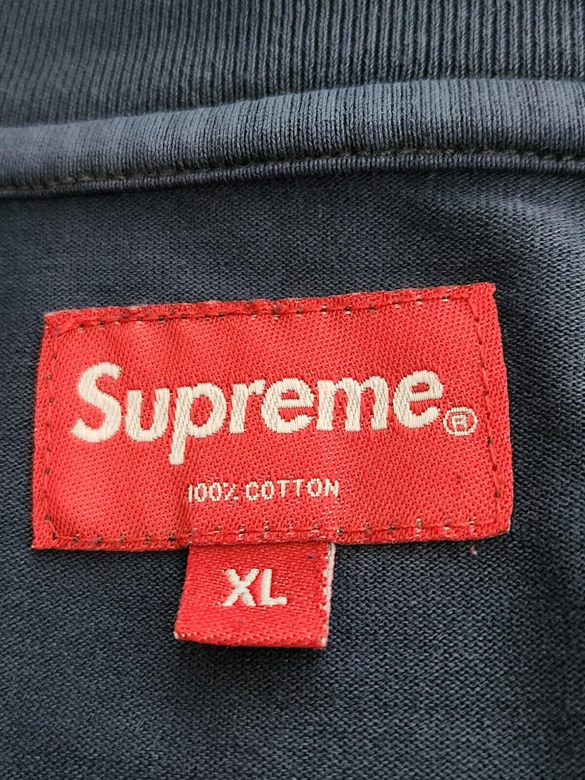 SS19 Supreme Overdyed Pocket Tee S/S Top Navy Größe XL T-Shirt