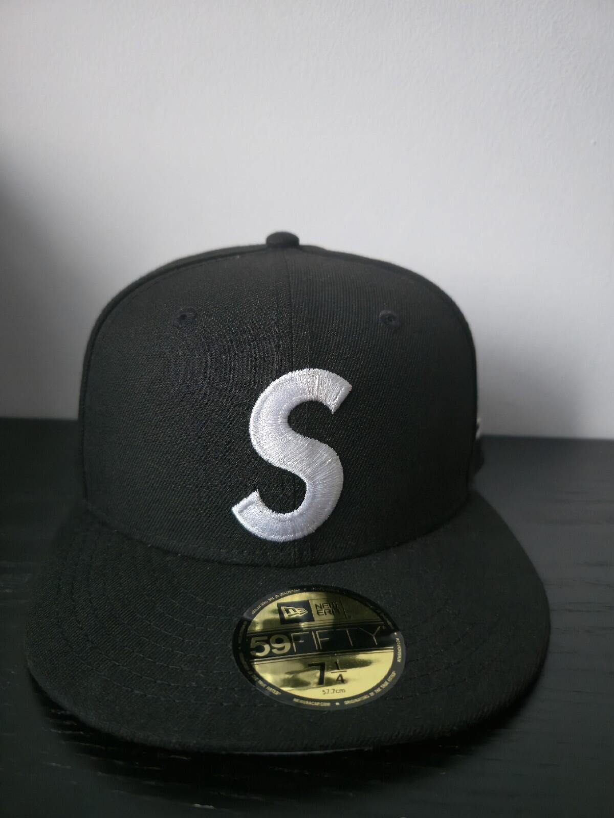 FW24 Supreme Screw Ball S Logo New Era Black Size 7 1/4