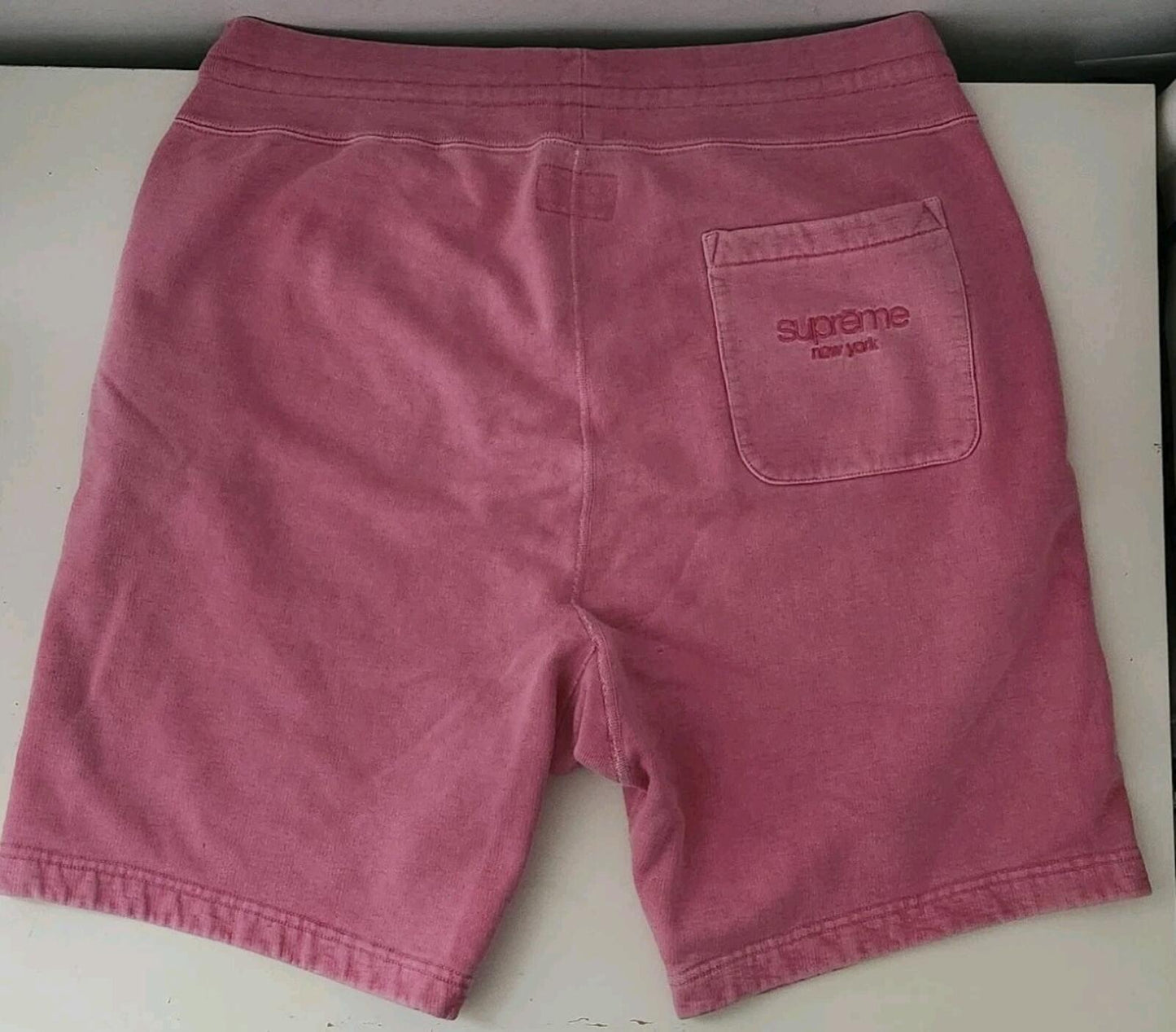 SS15 Supreme Over Dyed Sweatshort short L Large shorts Short 2015 Rare Coral