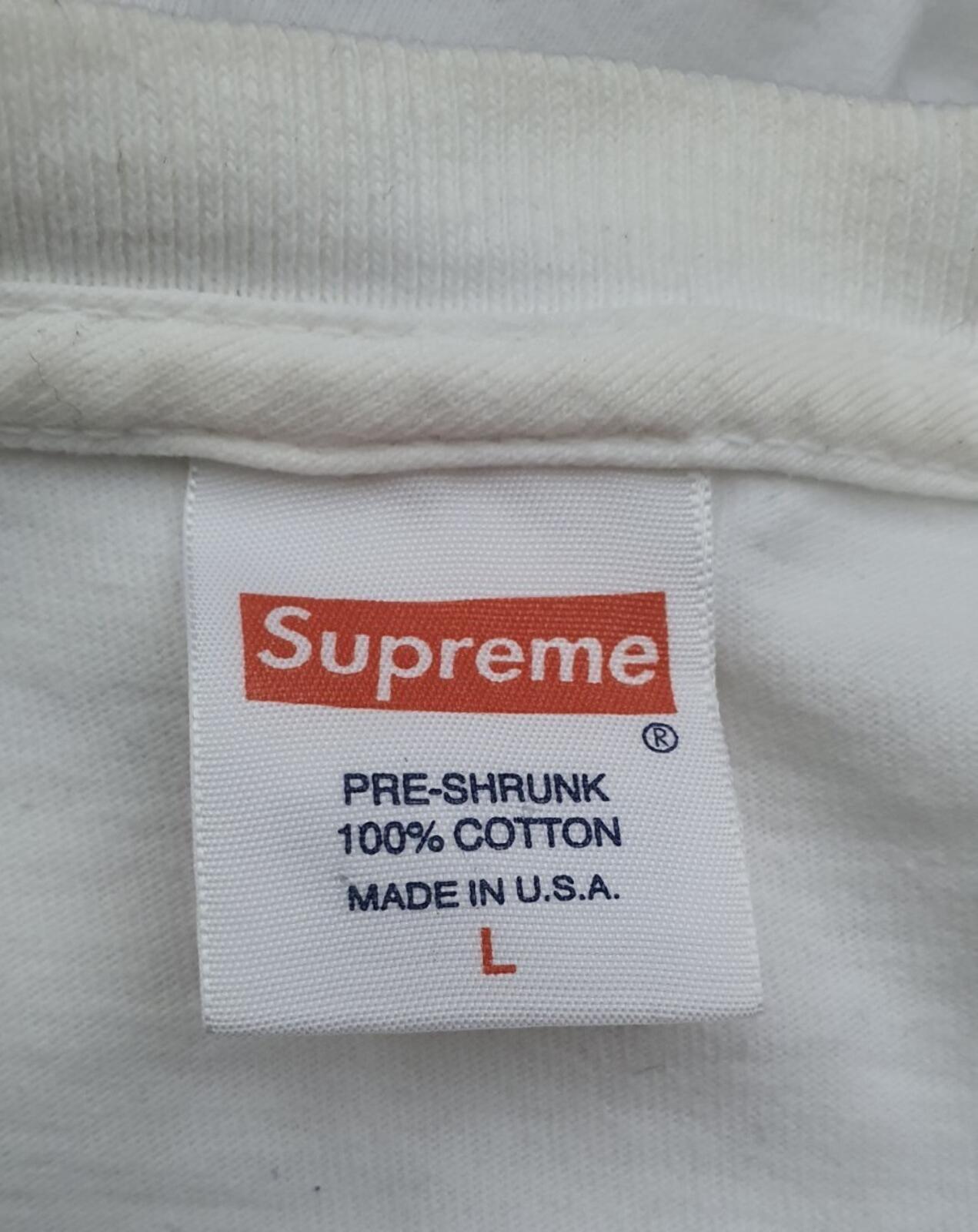 FW13 Supreme Anti Establishment white Tee size large T-Shirt vintage 2013 Rare