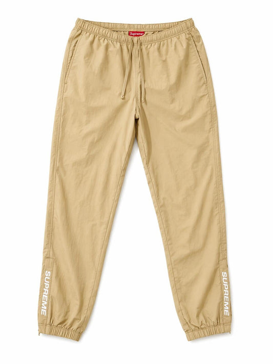 SS21 Supreme Warm Up Pants Amarillo Pálido Talla S Resistente al Agua